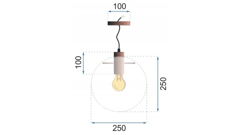 Lampa Lassi 25cm APP040-1CP