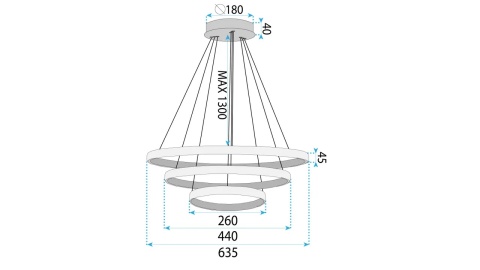 Lampa LHJ042-CP3 Gold