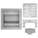 Odpływ kwadratowy REA LINE stal szczotkowana 150x150