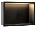 PÓŁKA WNĘKOWA LED 30x45x10 cm BLACK