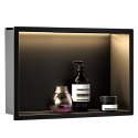 PÓŁKA WNĘKOWA LED 30x45x10 cm BLACK