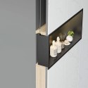 PÓŁKA WNĘKOWA LED 30x45x10 cm BLACK