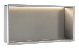 PÓŁKA WNĘKOWA LED 60x30x10 cm BRUSH