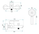 BATERIA WANNOWA JS-11803B ONTARIO CZARNA