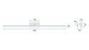 Kinkiet Led APP375-1W 100CM Black