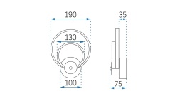 Lampa APP1042-W Black