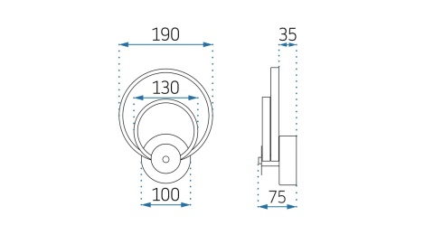 Lampa APP1043-W Gold
