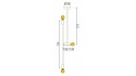 Lampa APP1115-6CP Gold