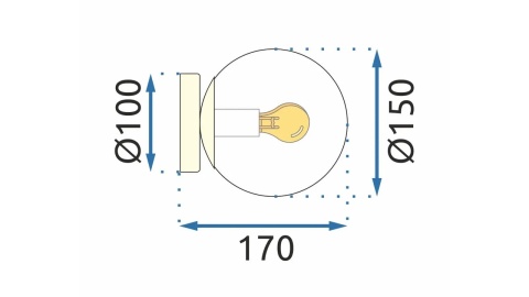 Lampa APP1155-1C Black/White