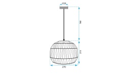 Lampa APP1291-1CP Beige