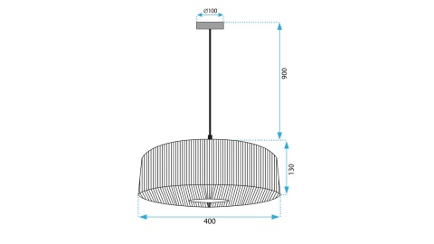 Lampa APP1294-1PC Beige