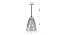 Lampa APP1328-1CP Black