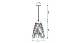 Lampa APP1328-1CP Black