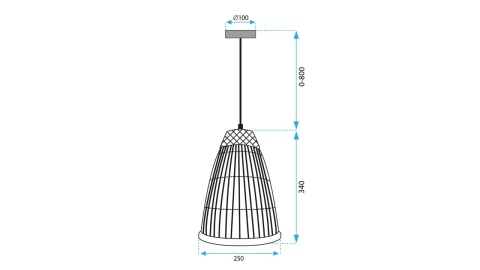 Lampa APP1328-1CP Black