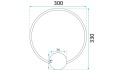 Lampa APP1384-CW Gold 30cm