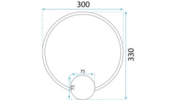 Lampa APP1384-CW Gold 30cm