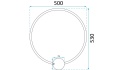 Lampa APP1398-CP Black 50cm