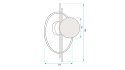 Lampa APP1436-W Gold