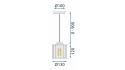 Lampa APP511-1CP Black