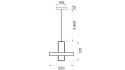 Lampa APP553-1CP Gold