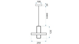 Lampa APP553-1CP Gold