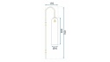 Lampa APP664-1W Gold/White
