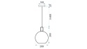 Lampa APP666-1CP Gold/White