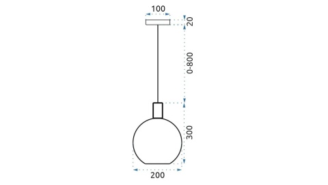 Lampa APP666-1CP Gold/White