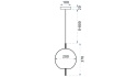 Lampa APP669-1CP Gold/White