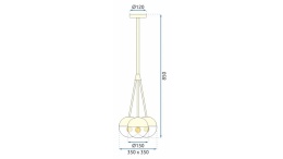 Lampa APP687-3CP Black