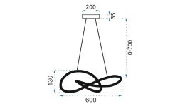 Lampa APP814-CP Node Black
