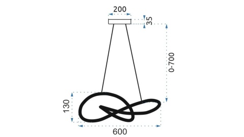 Lampa APP815-CP Node Gold