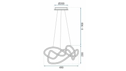 Lampa APP820-CP EVE Black