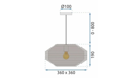 Lampa APP884-1CP Natural