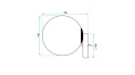 Lampa APP949-1W Black