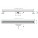 Odpływ liniowy REA NEOX SLIM PRO stal szczotkowana L600