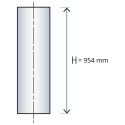 Rura kominowa Poujoulat EASINOX L1000 d130 (ED 1000-130 EAS)