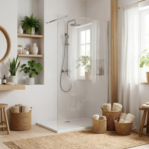 ŚCIANKA PRYSZNICOWA FLEXI 70 cm TRANSPARENT 1/2