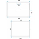 Szafka łazienkowa beige REA MONO 80 cm
