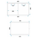 Szafka łazienkowa brązowa REA CORE 60 cm