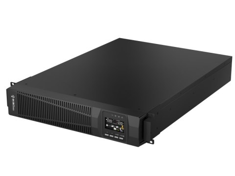 Zasilacz awaryjny UPS Rack 1000VA/900W, 220V/50Hz, TFT LCD obrotowy, SNMP/USB/RS232/EPO, ochrona RJ45, VRLA 2×9Ah, gniazdo bater
