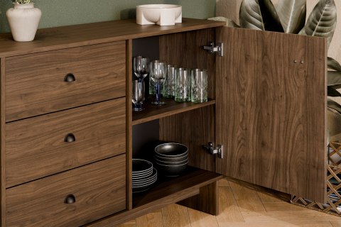 Komoda 118cm 1 drzwi 3 szuflady Yori Villa