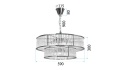 Lampa APP1563-8CP-2 Chrom