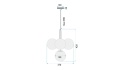 Lampa APP1574-5CP Gold Mat