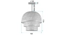Lampa wisząca bambusowa APP1629-1CP