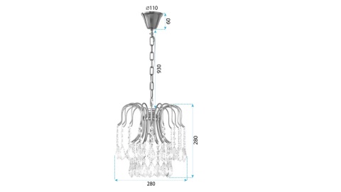 Lampa kryształowa APP1650-1CP