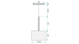 Lampa APP1702-1CP B Grey