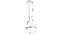 Lampa APP1733-1CP Gold