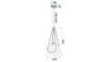 Lampa APP1792-1CP 20cm Black