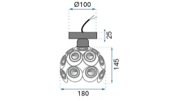 Lampa APP203-1C Black